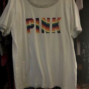 Bnwt Pink Victoria secret tshirt size XL